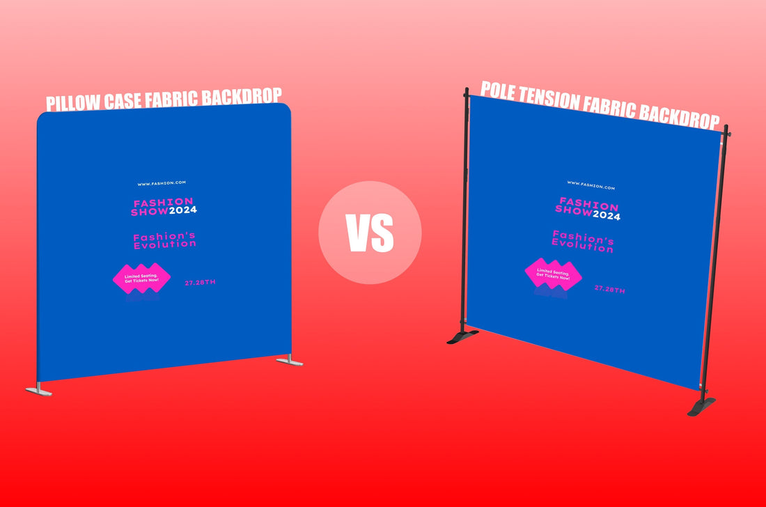 Pole Tension Fabric Backdrop vs. Pillow Case Fabric Backdrop: The Complete Comparison