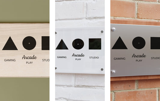 Acrylic vs. Traditional Sign Materials