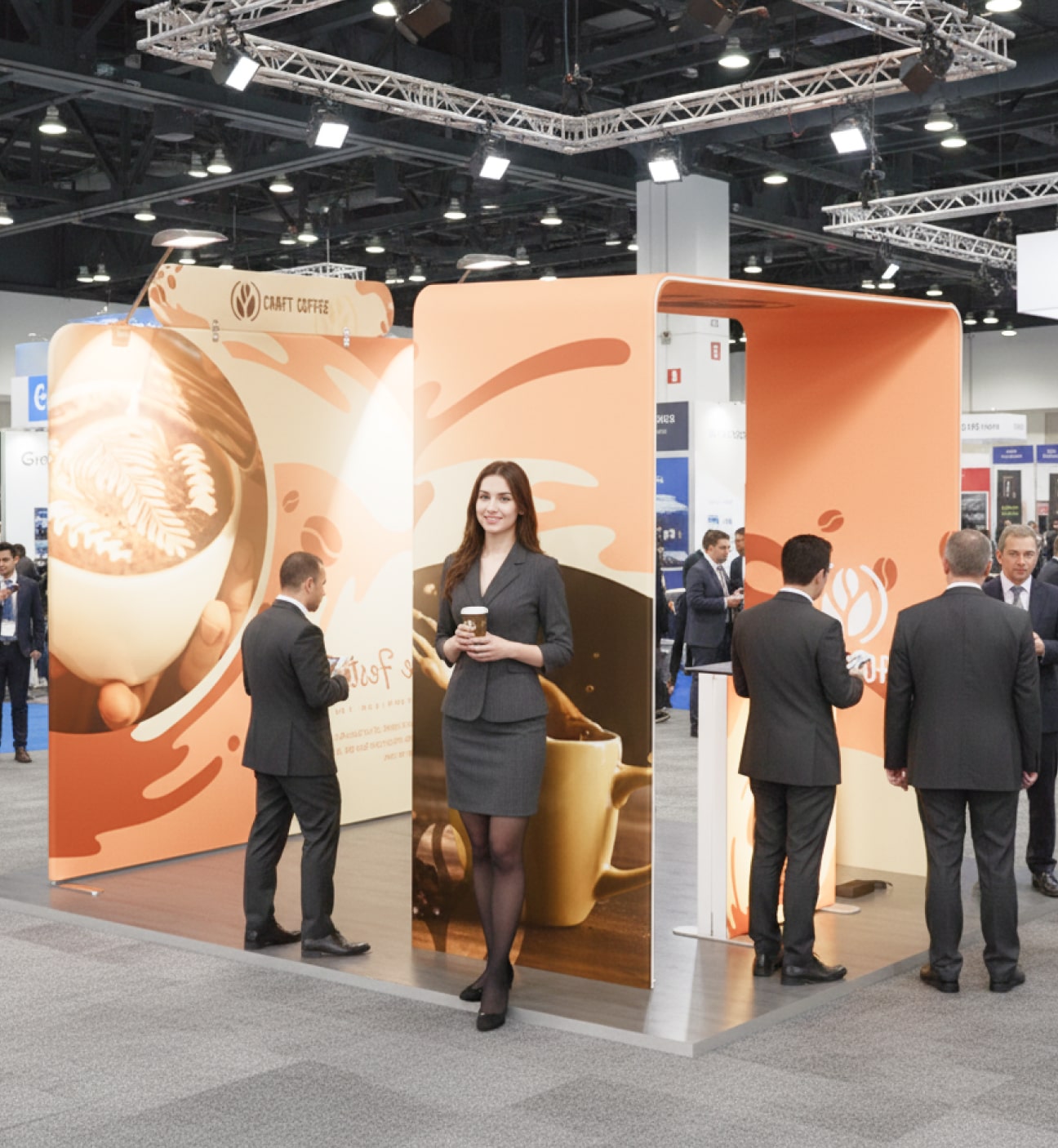 10x10 Booth - Welcome Arc Booth Photo