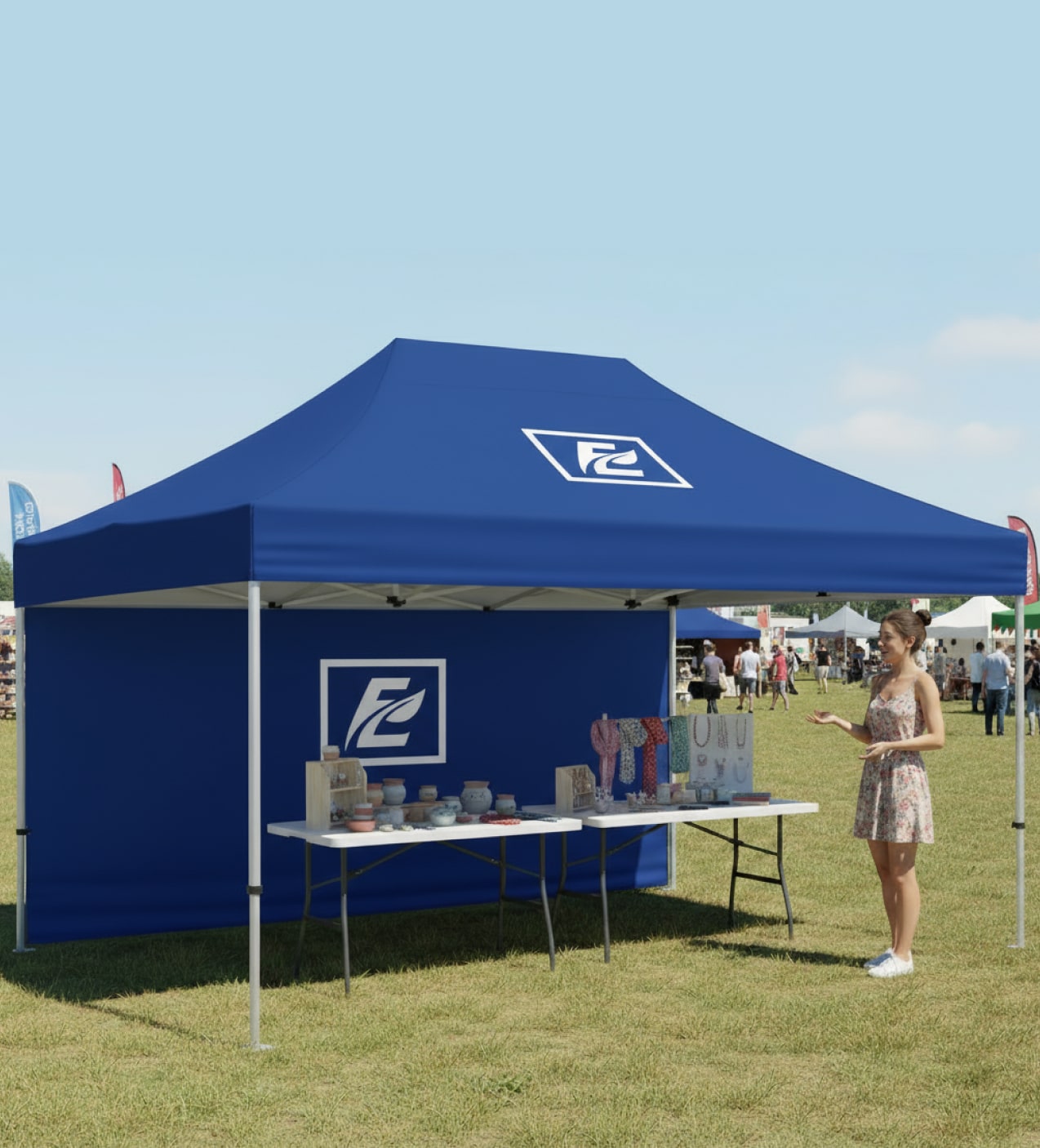 10x15 Custom Canopy Community events