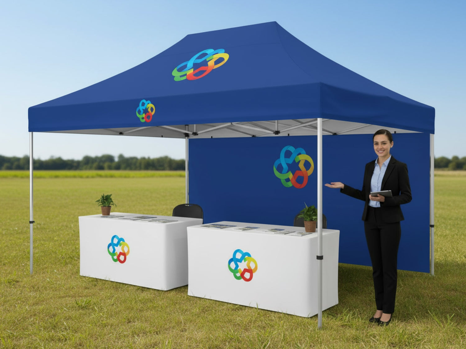 10x15 Custom Canopy for Trade Shows