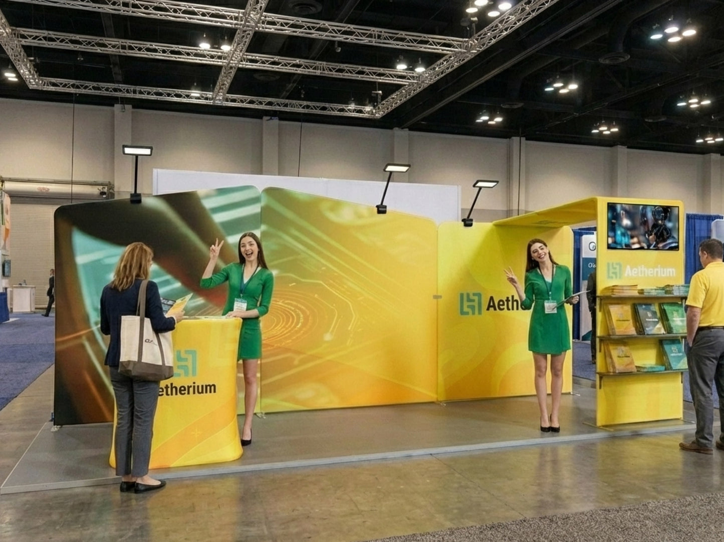 10x20 Booth - Brand Flow Booth Ready for Events and Exhibitions