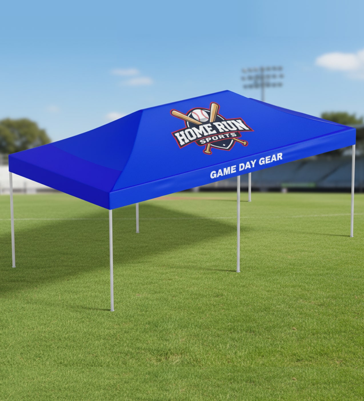 10x20 Canopy Tent in the field