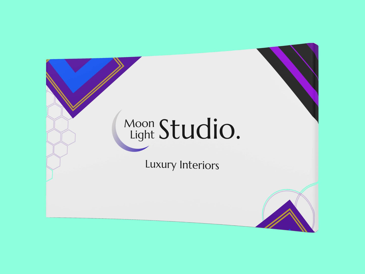 10x8 Fabric Curved Pop Up Display