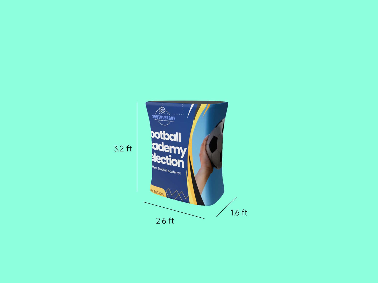 3 ft Counter Popup