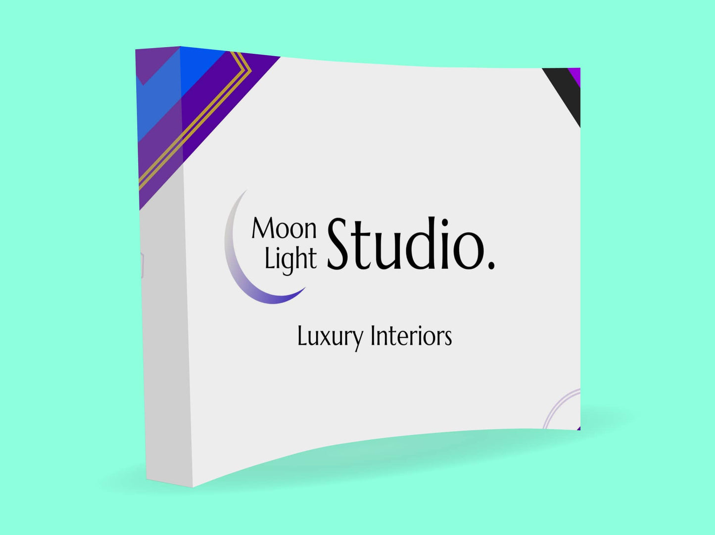8x8 Fabric Curved Pop up Display