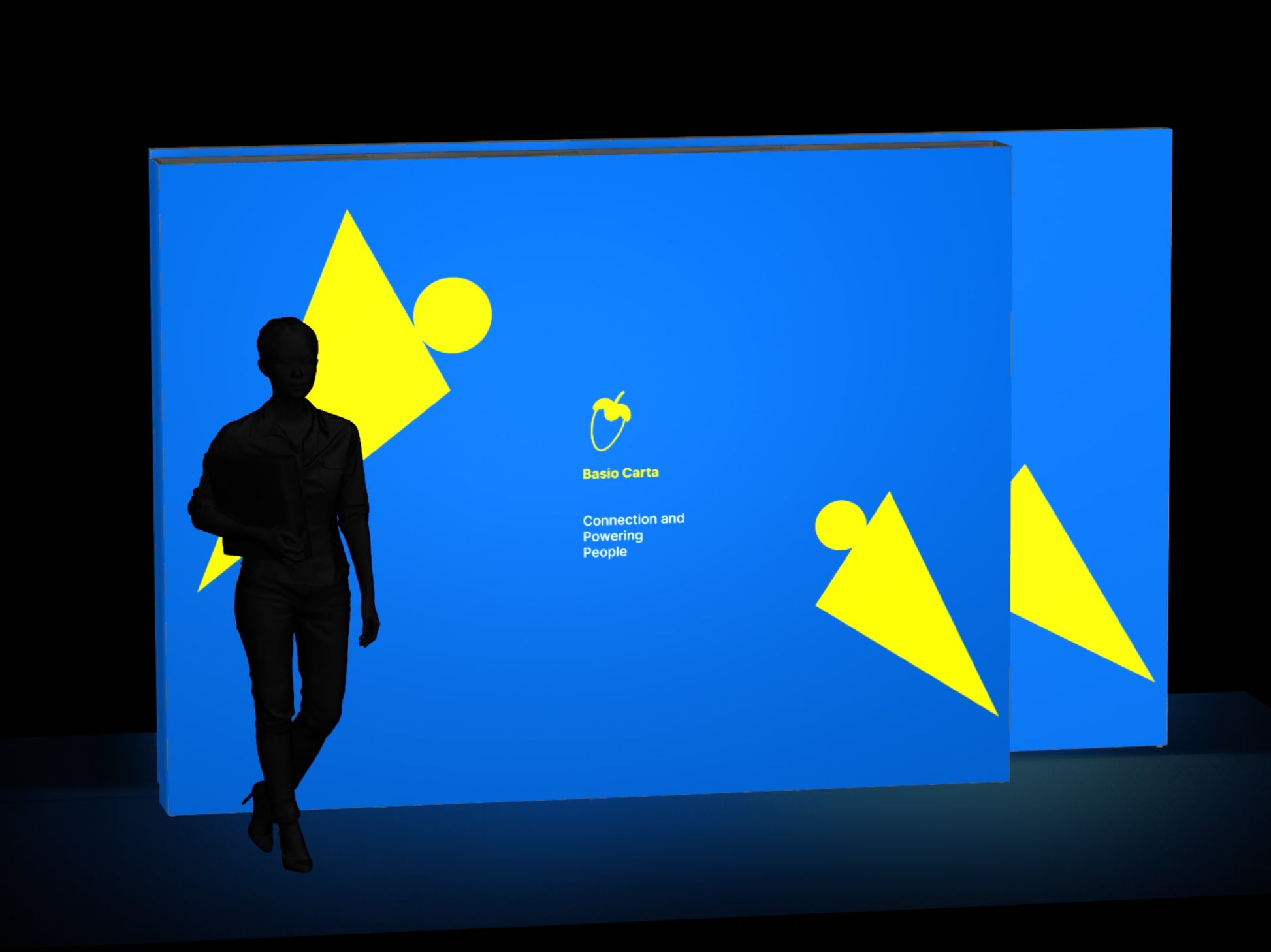 Backlit LED Pop-Up Display 8ft and 10ft Side by Side