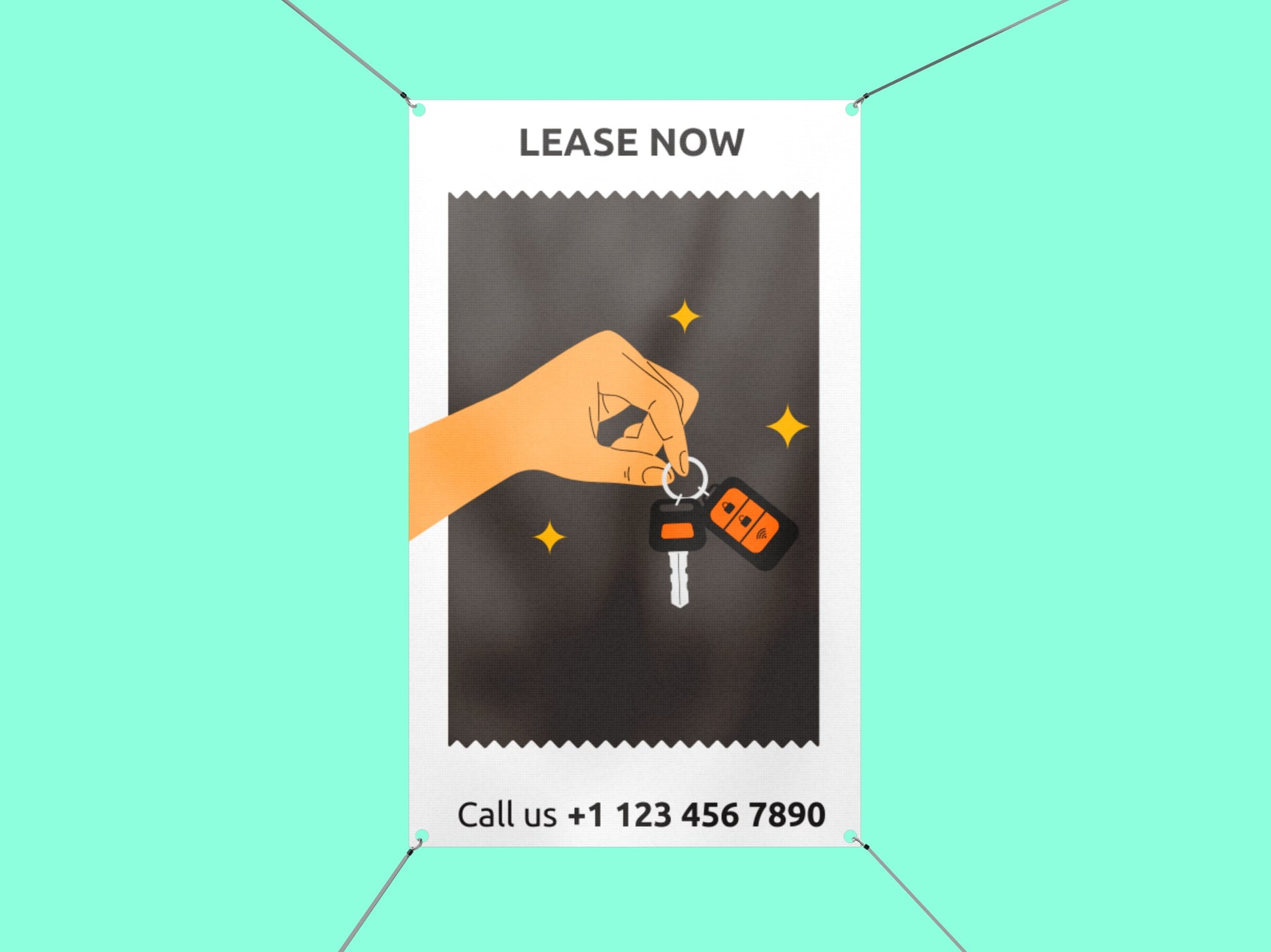 Car Leasing Vertical Banner