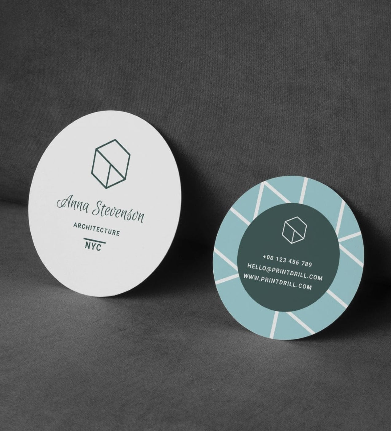 Circle Business Card Photo