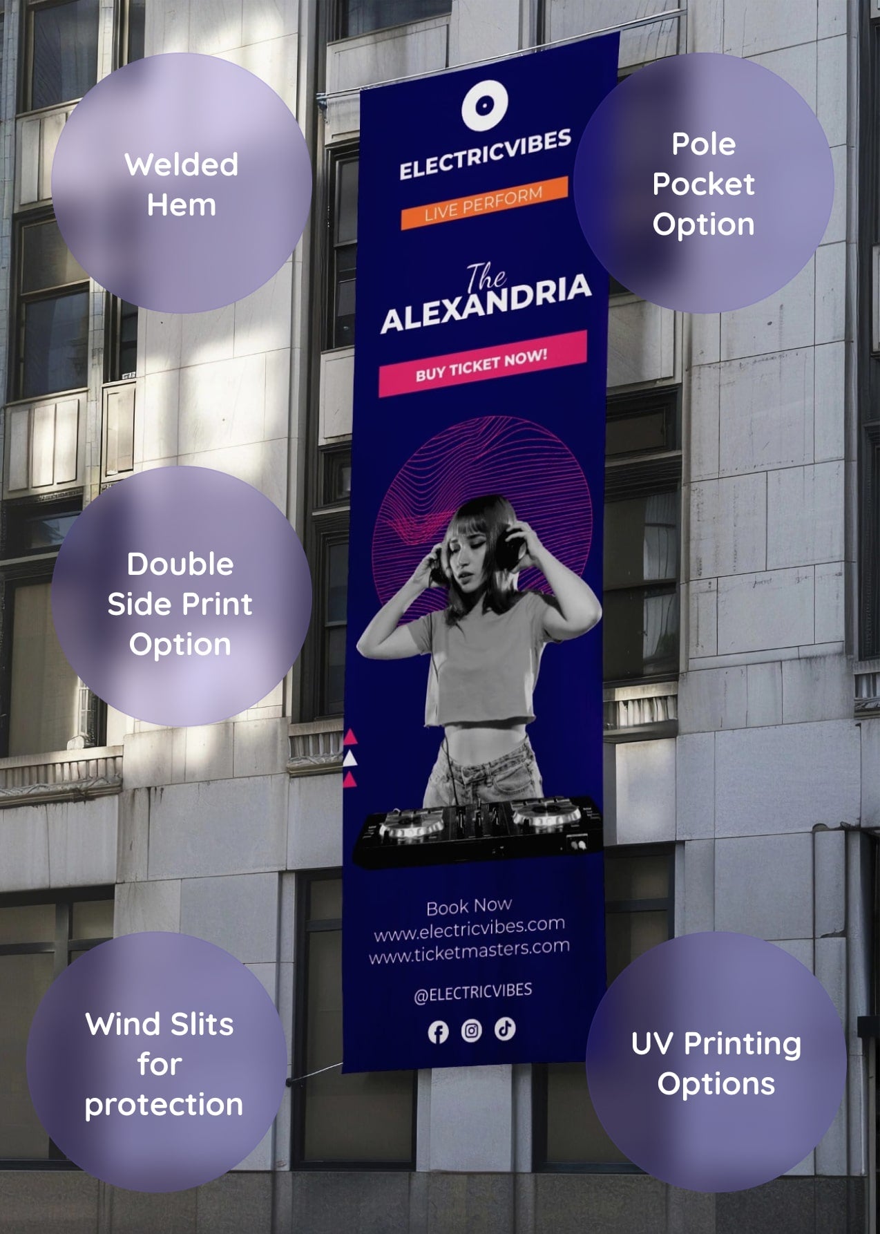 Customisation Options Outdoor Banner