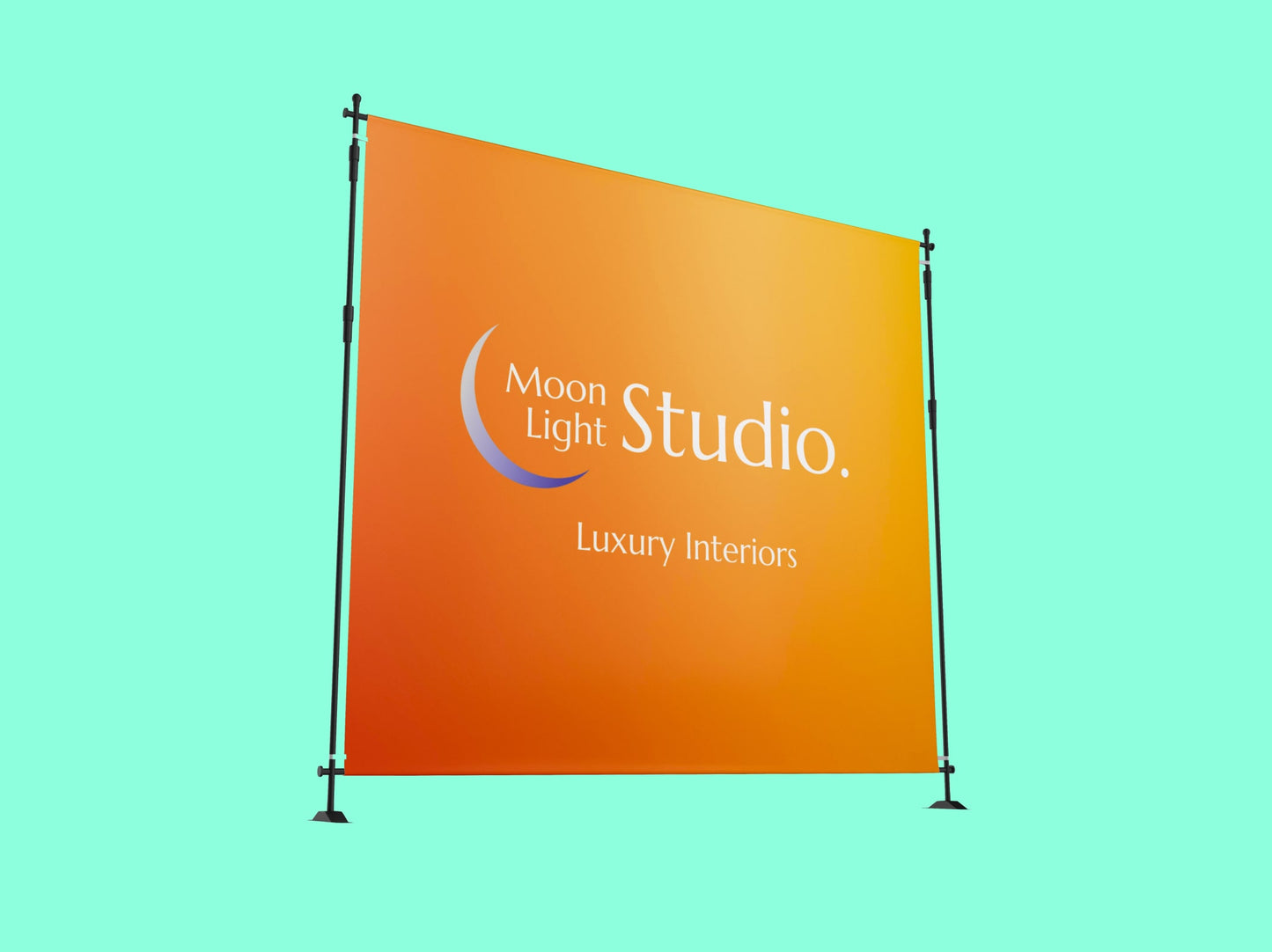 Custom Backdrop Stand with vinyl banner