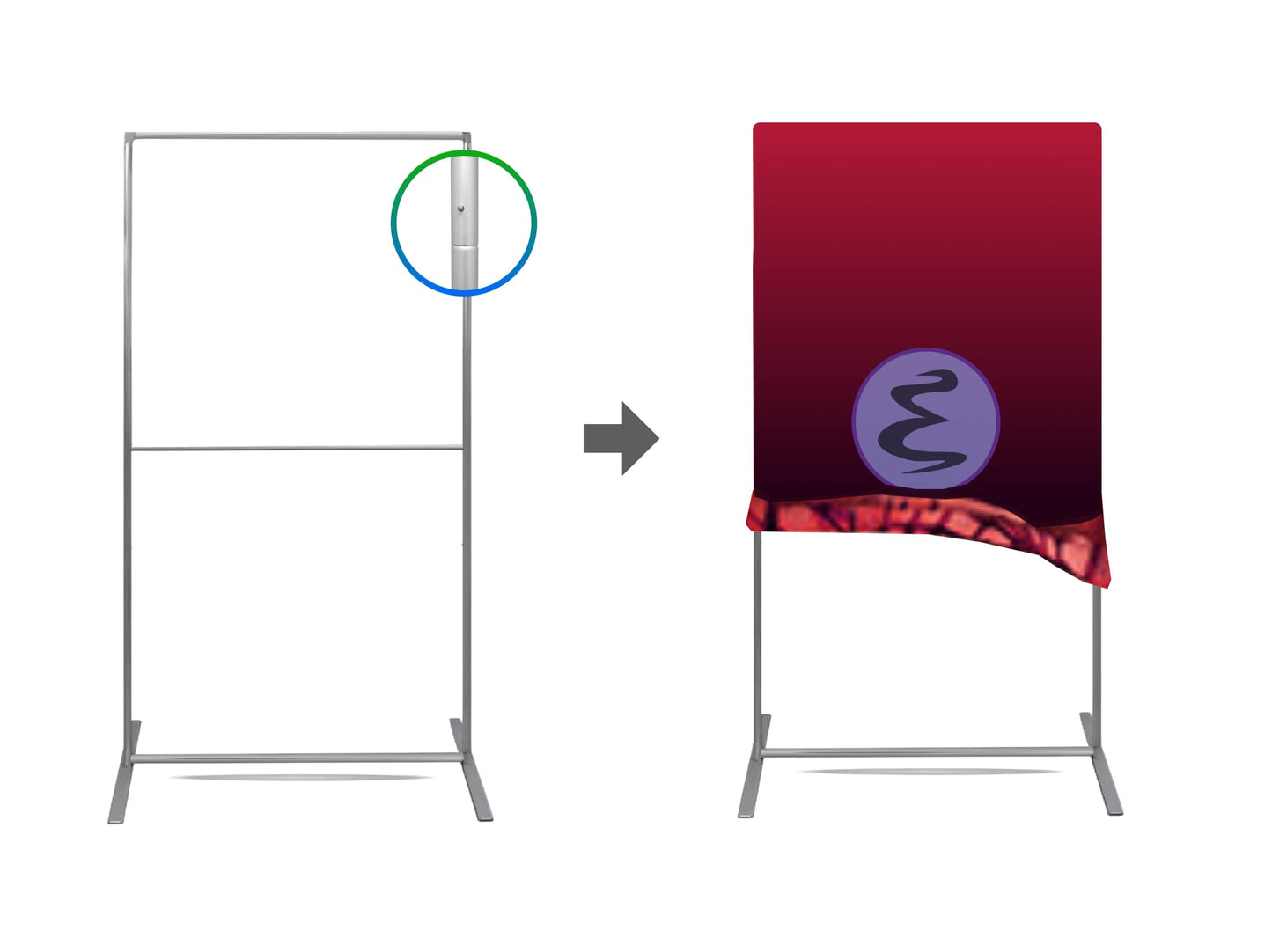 Custom Extend Tension Fabric Stand