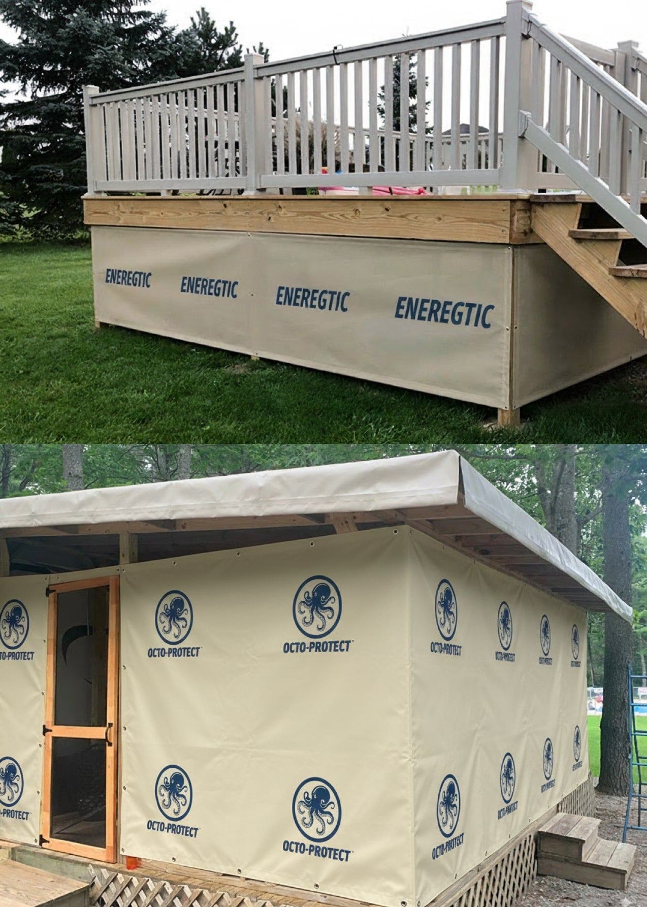 Custom Printed Heavy Duty Tarp Outdoors