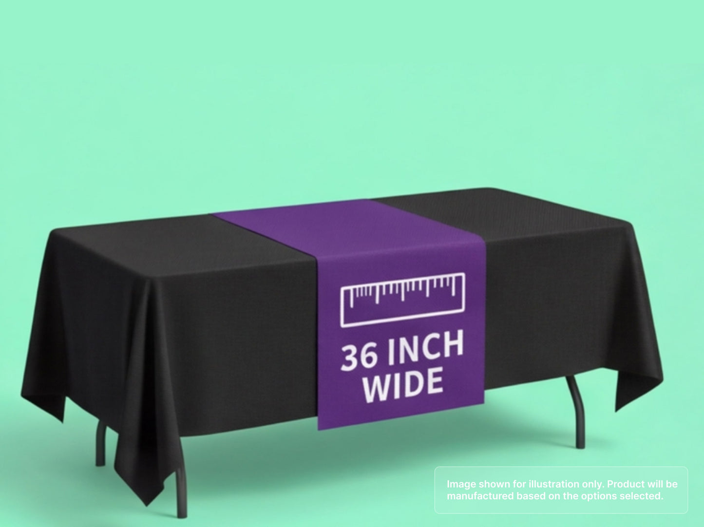 Custom Table Runner of 36" Wide