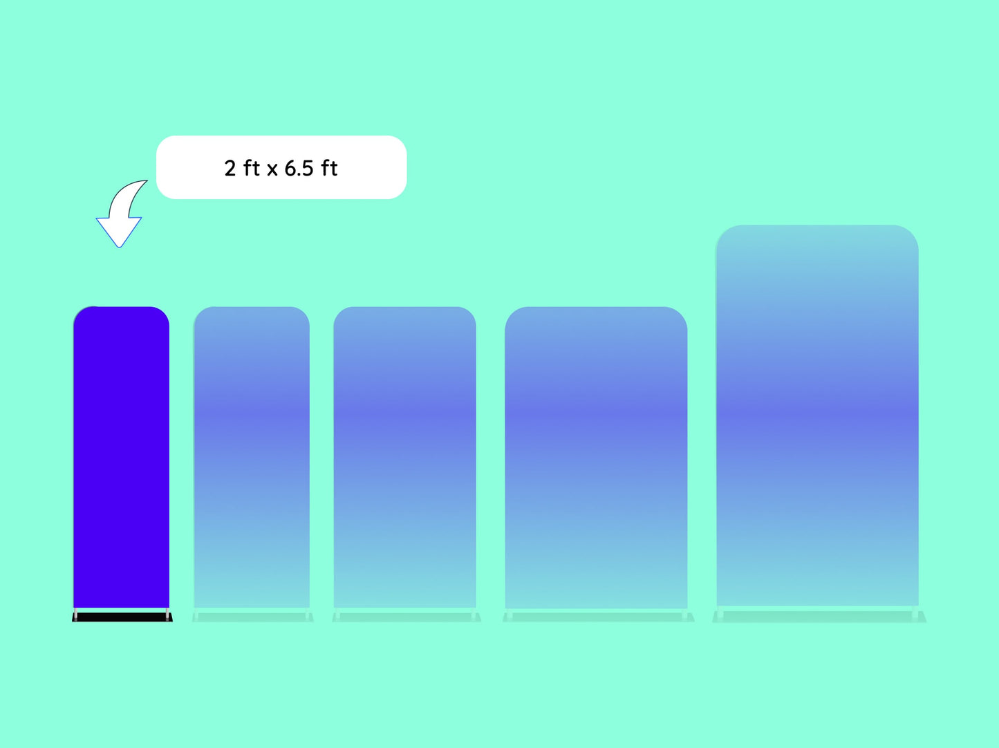 2 x 6.5 ft EZ Extend Display