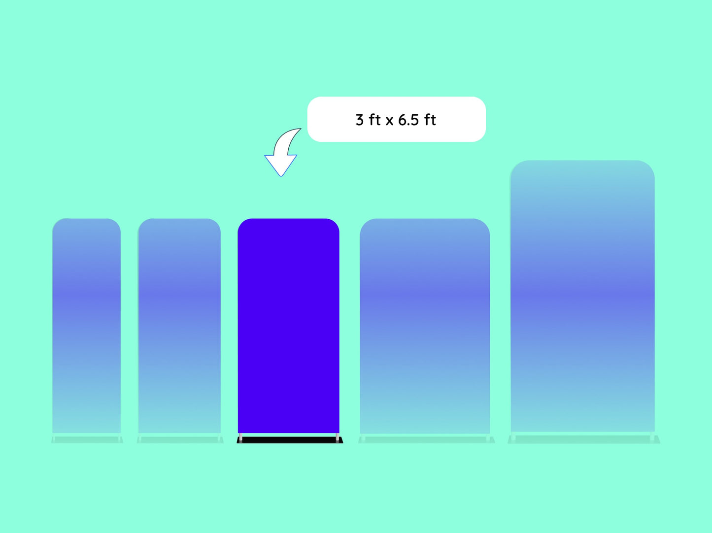 3 x 6.5 ft EZ Extend Tension Display