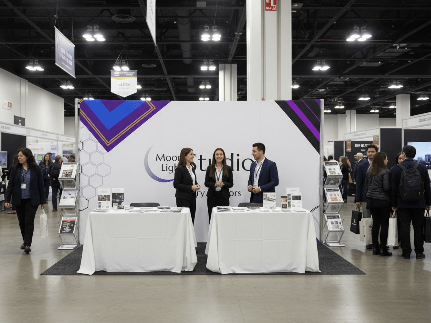 Fabric Curved Pop Up Display for Booth
