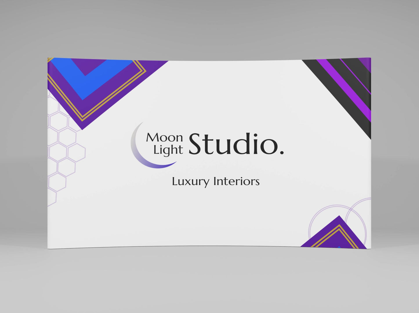 Fabric Curved Pop Up Display for Trade show