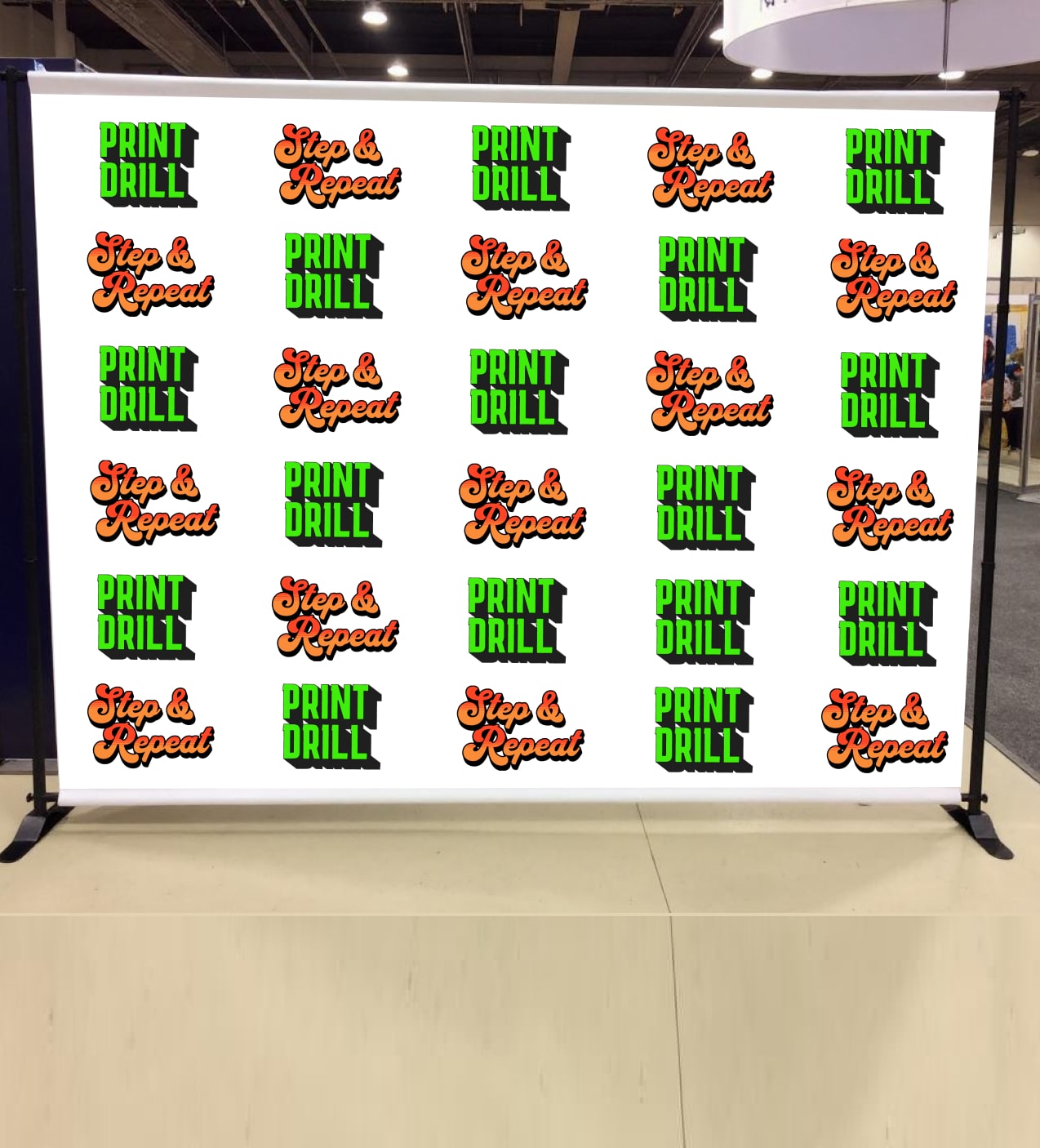 Fabric Step and Repeat Banner photo