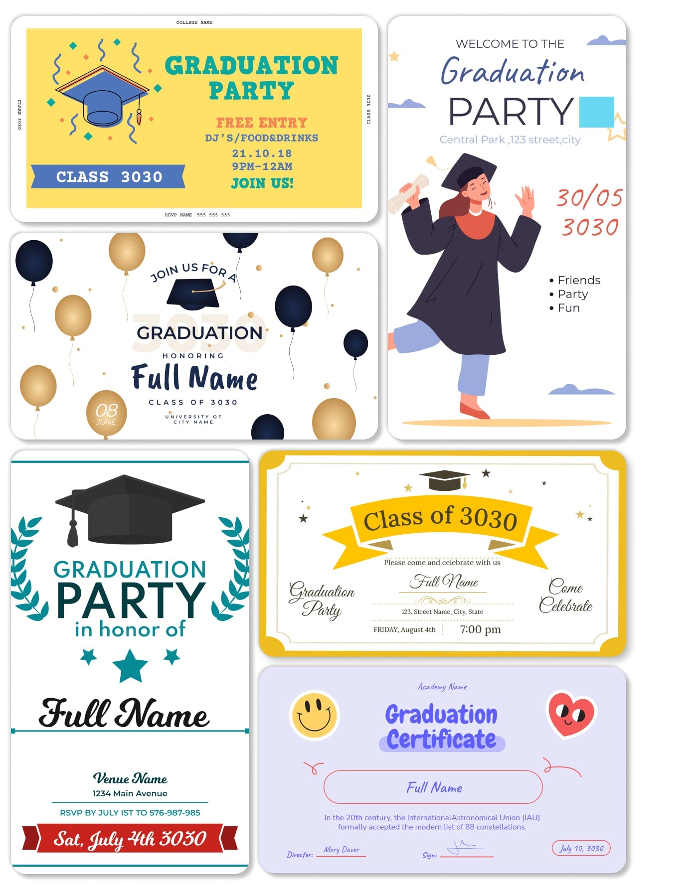 Graduation Banner Templates for Designing Banner