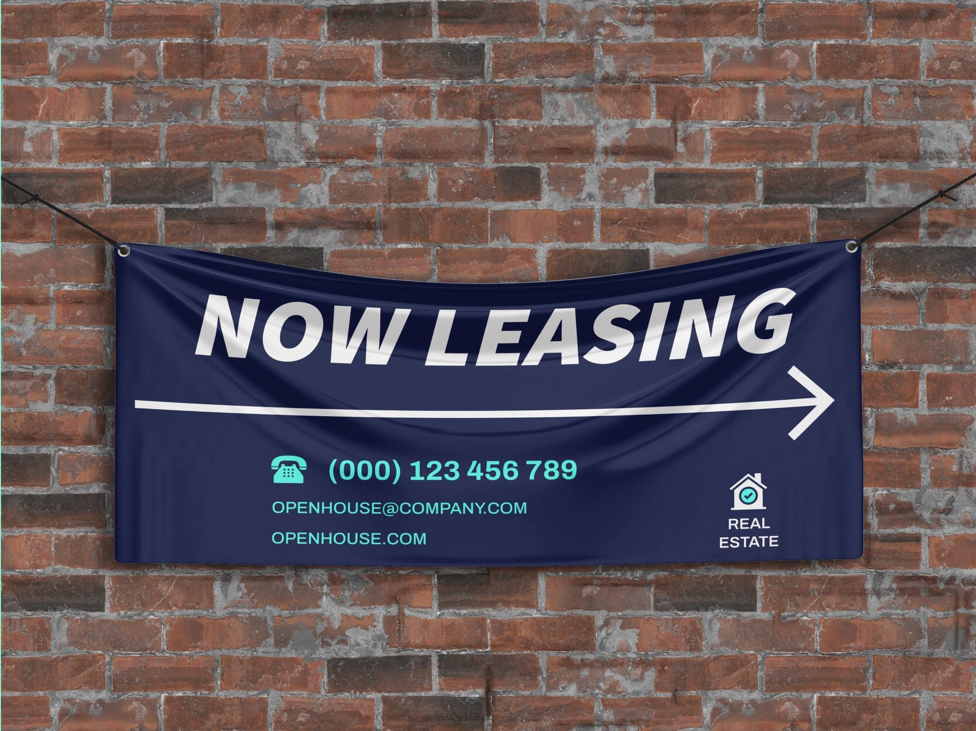 Now Leasing Directional Banner