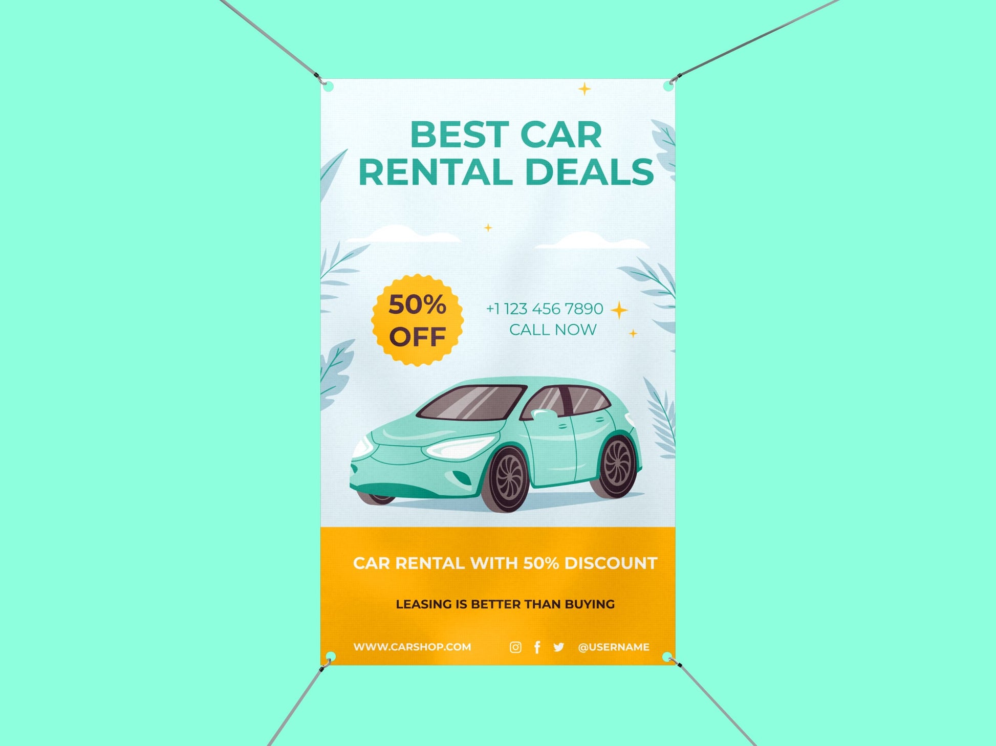 Now Renting Vertical Banner