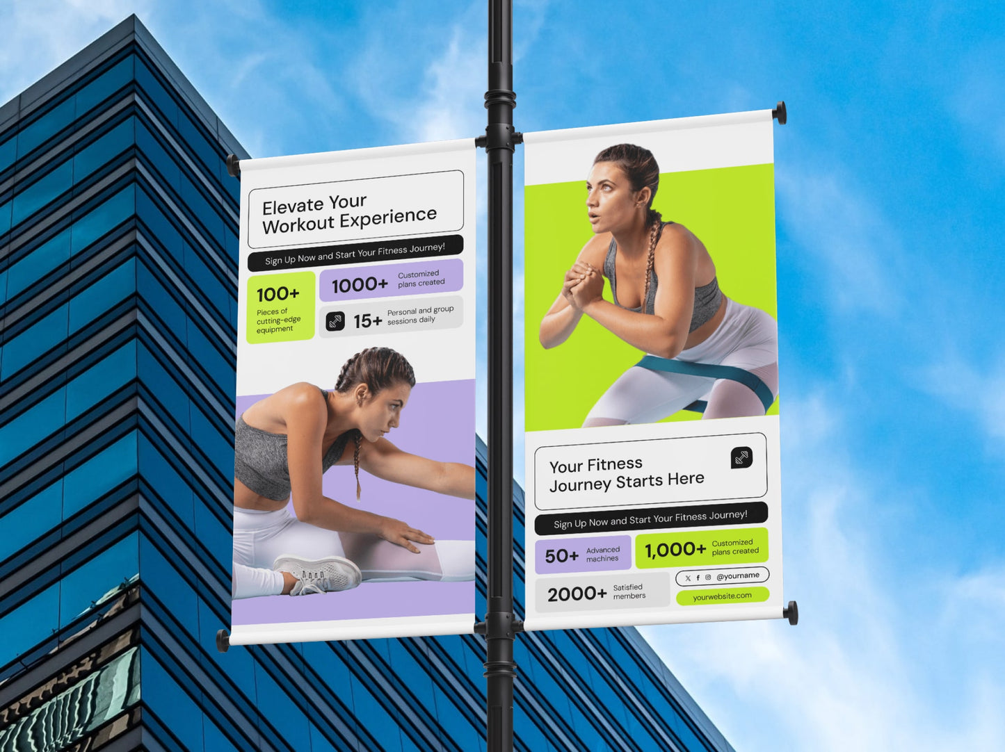 Pole Vinyl Banner