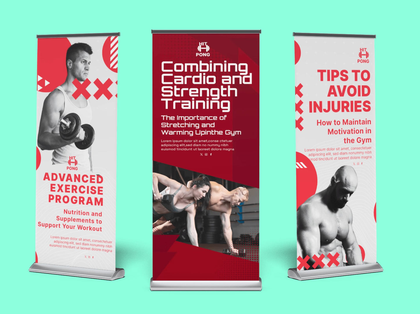 Deluxe Wide Base Roll Up Retractable Banner