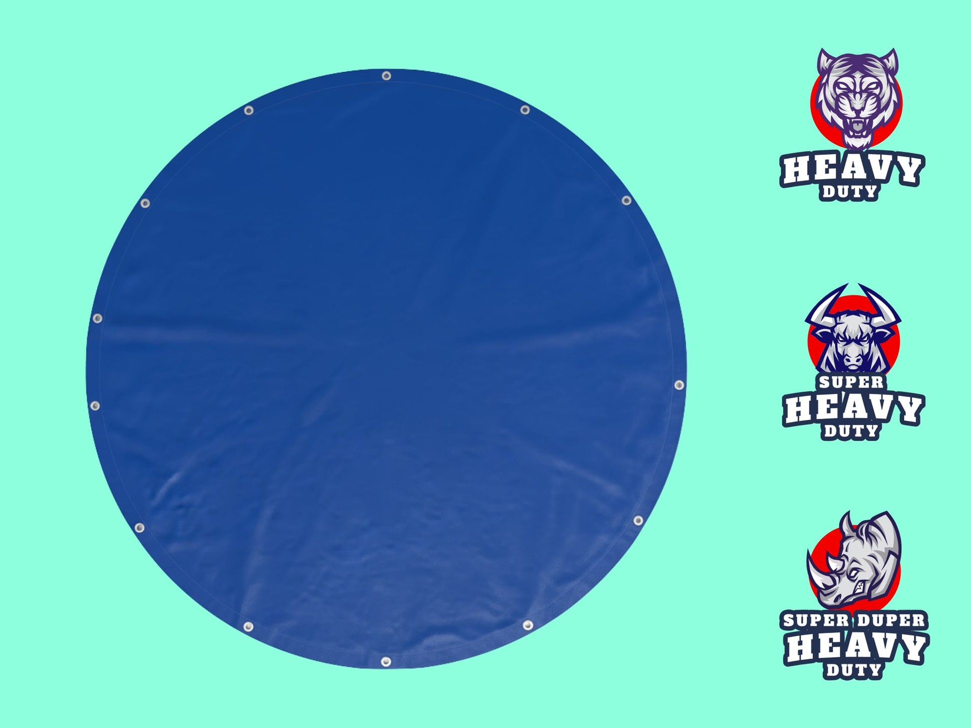 Round Heavy Duty Vinyl Tarp