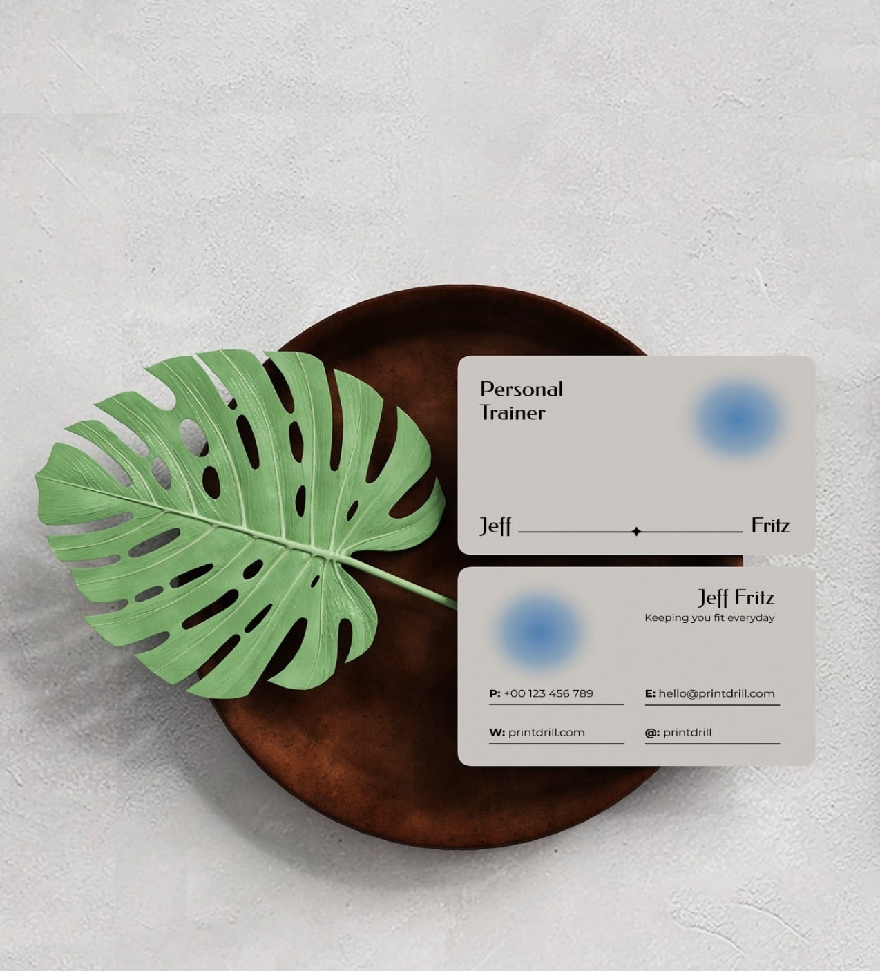 Rounded Business Card Photo
