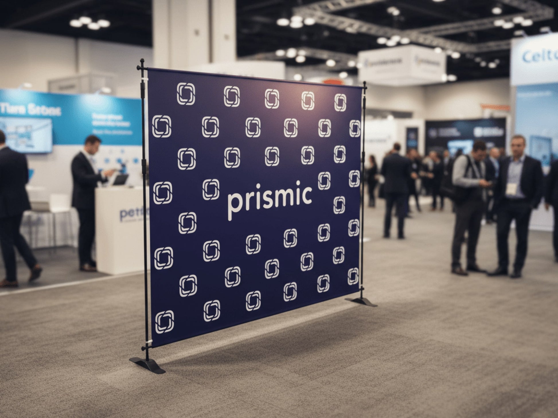 Step and Repeat Banner Stand as Trade show display