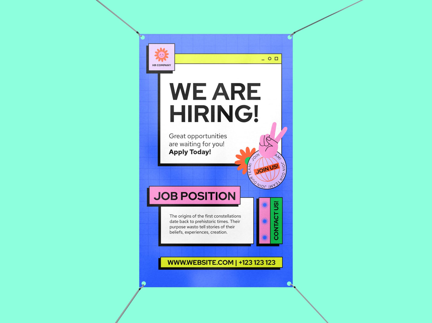 We are Hiring Vinyl Banner