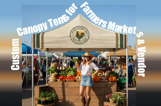 Custom Canopy Tents for Farmers Markets & Vendor
