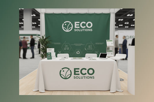 How Custom Table Covers Transform Trade Show Booths
