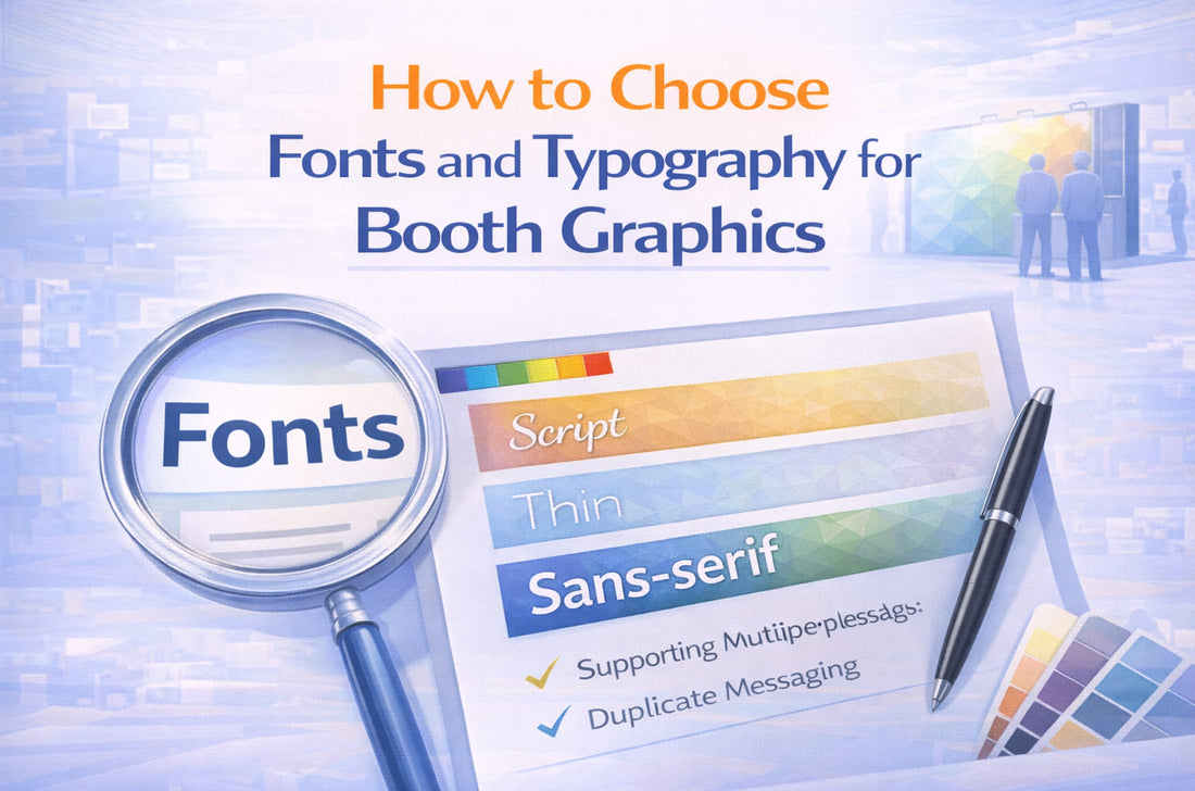 How to Choose Fonts and Typography for Booth Graphics