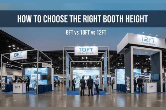 How to Choose the Right Booth Height (8ft vs 10ft vs 12ft)