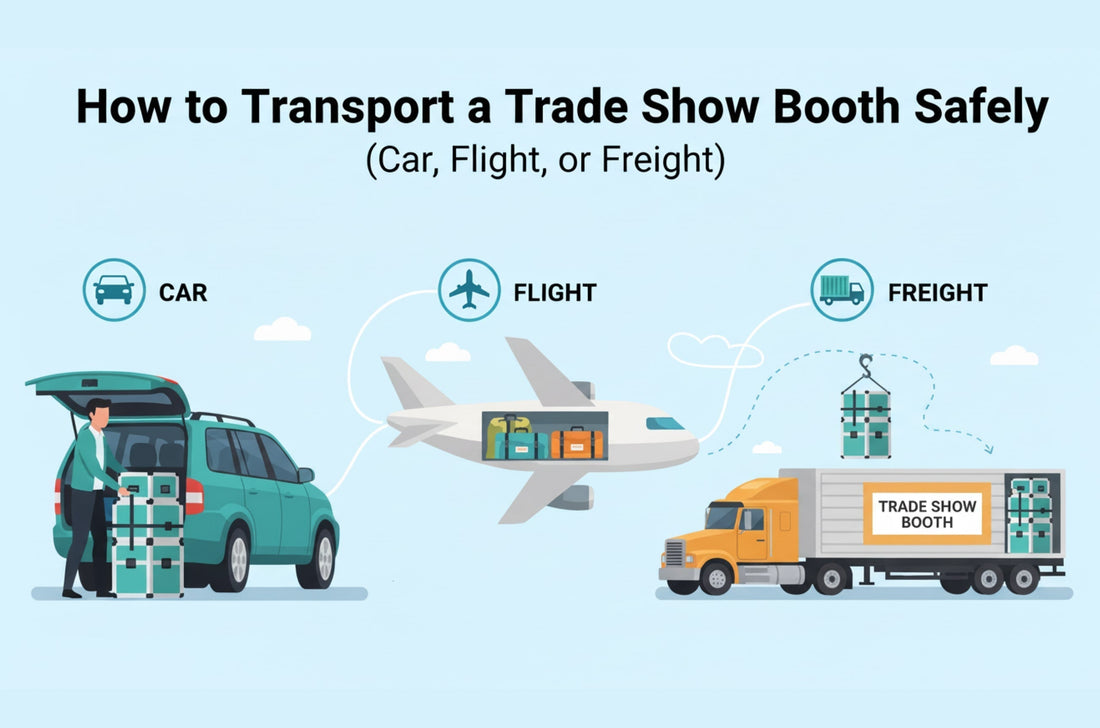 How to Transport a Trade Show Booth Safely (Car, Flight, or Freight)
