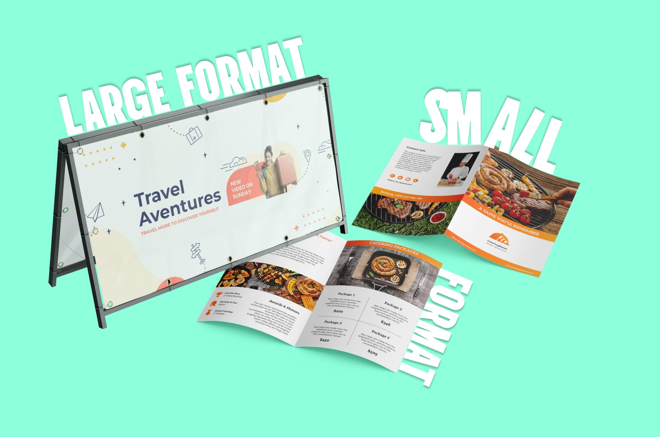 Small Guid Format Large‑Format vs Small‑Format Signage | Which Works Best? – PRINTDRILL