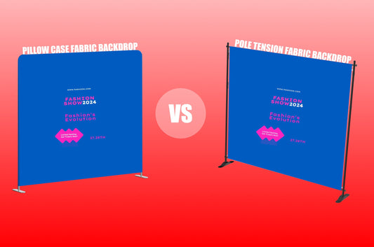 Pole Tension Fabric Backdrop vs. Pillow Case Fabric Backdrop: The Complete Comparison