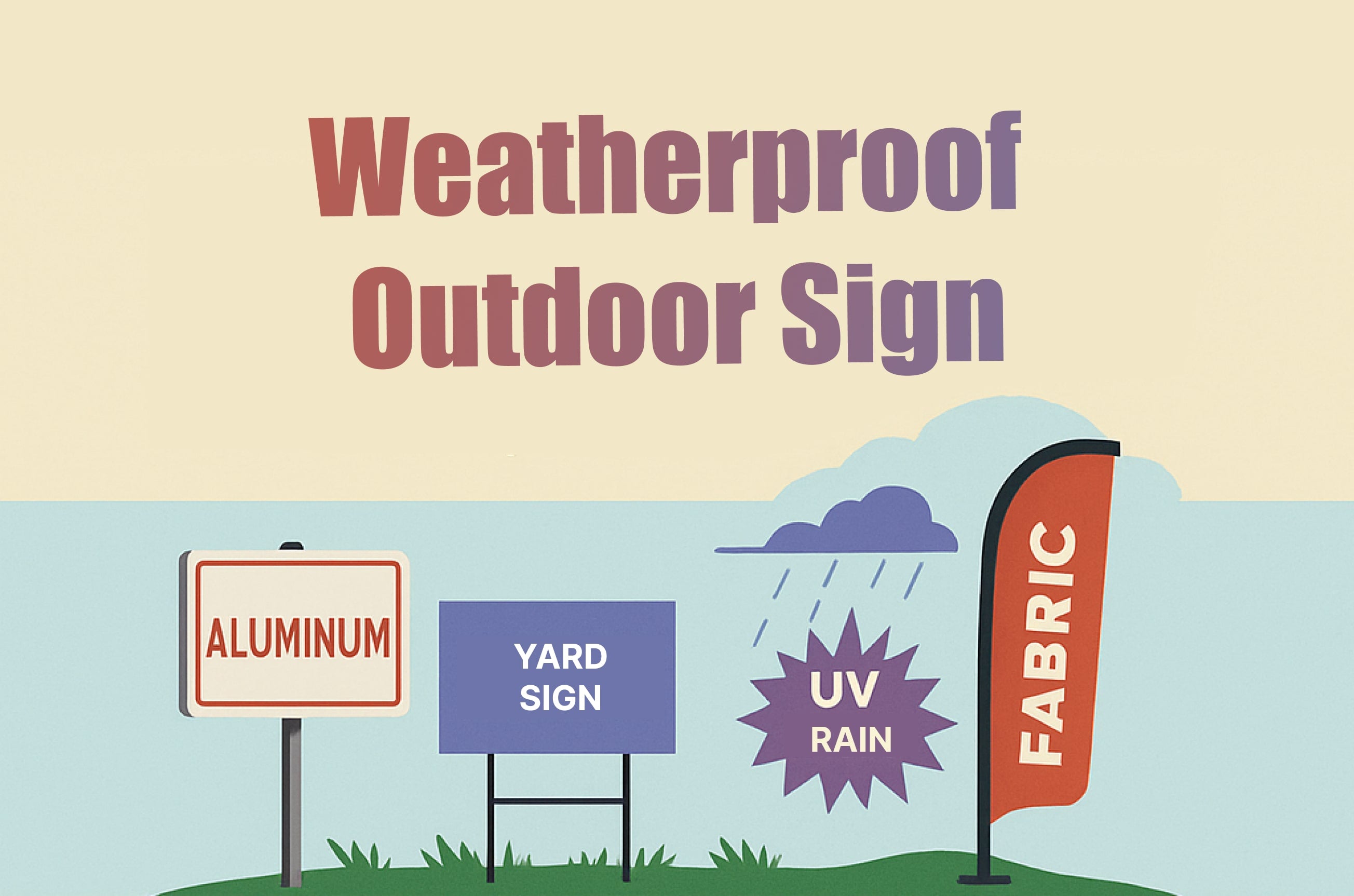 All Weather Signage Top 5 Ways to Make Outdoor Signs Weatherproof | PrintDrill – PRINTDRILL