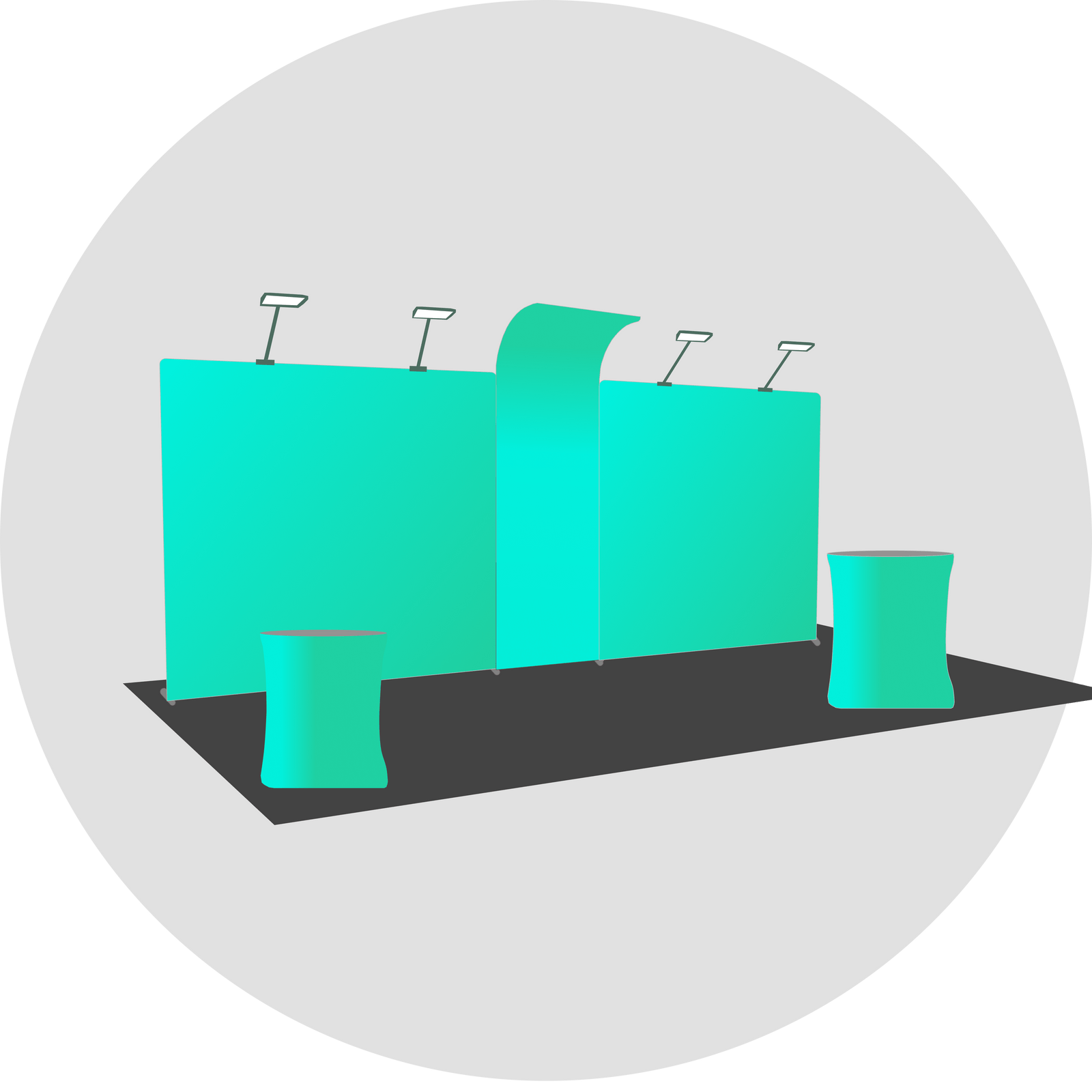 Pre-Configured Trade Show Booth Display Kit | 10x10, 10x15 & 10x20 Kits