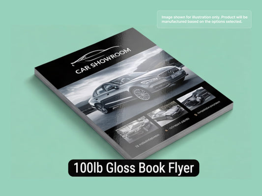 100lb Gloss Book Business Flyers