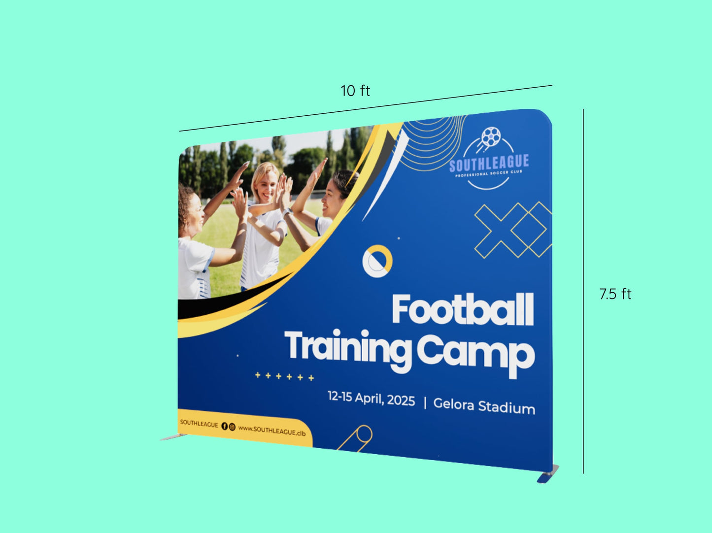 10 ft Straight Tension Fabric Display