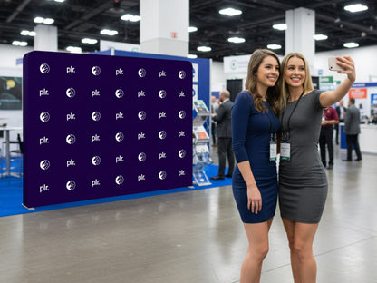 10 x 8 Step and Repeat Straight Stretch Pillow Case Backdrop for Photo Event