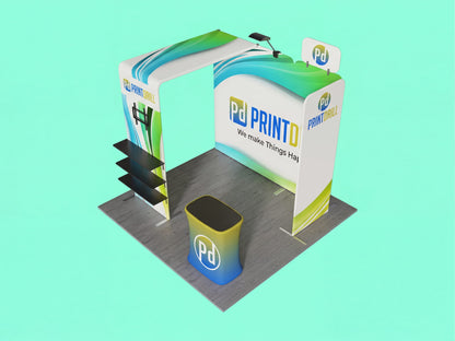 10x10 Custom Tension Fabric Trade Show Booth - Focus Brand Booth