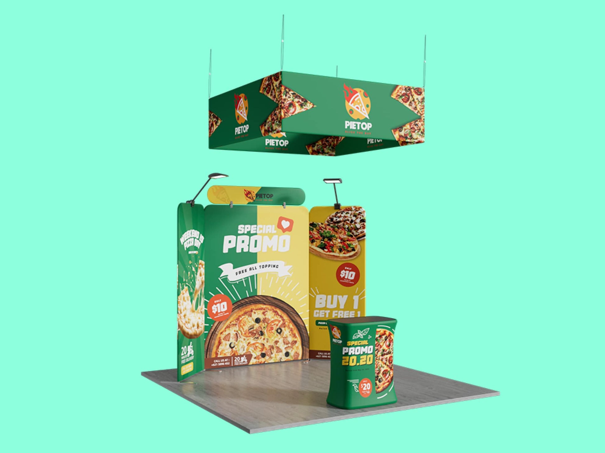 10x10 Booth - Brand Command Booth