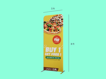 10x10 Booth - Brand Command Booth 3 ft Fabric Stand