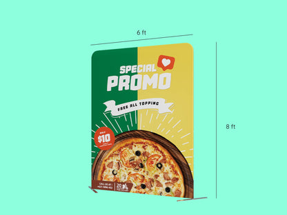 10x10 Booth - Brand Command Booth 6 ft Fabric Stand