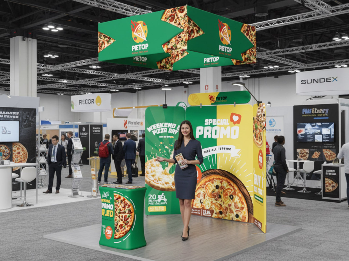 10x10 Booth - Brand Command Booth Ready for Trade Show Events