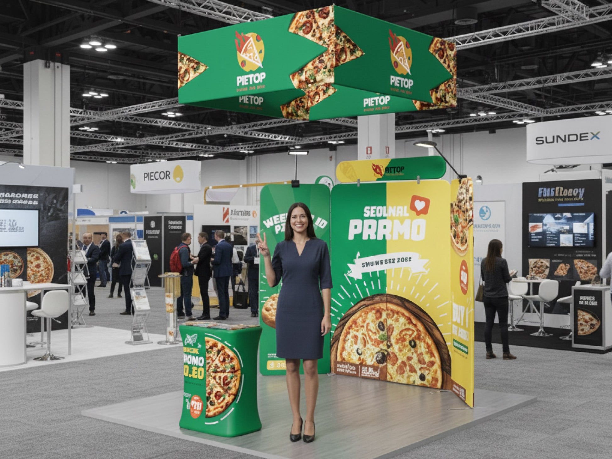 10x10 Booth - Brand Command Booth Versatile Booth Setup